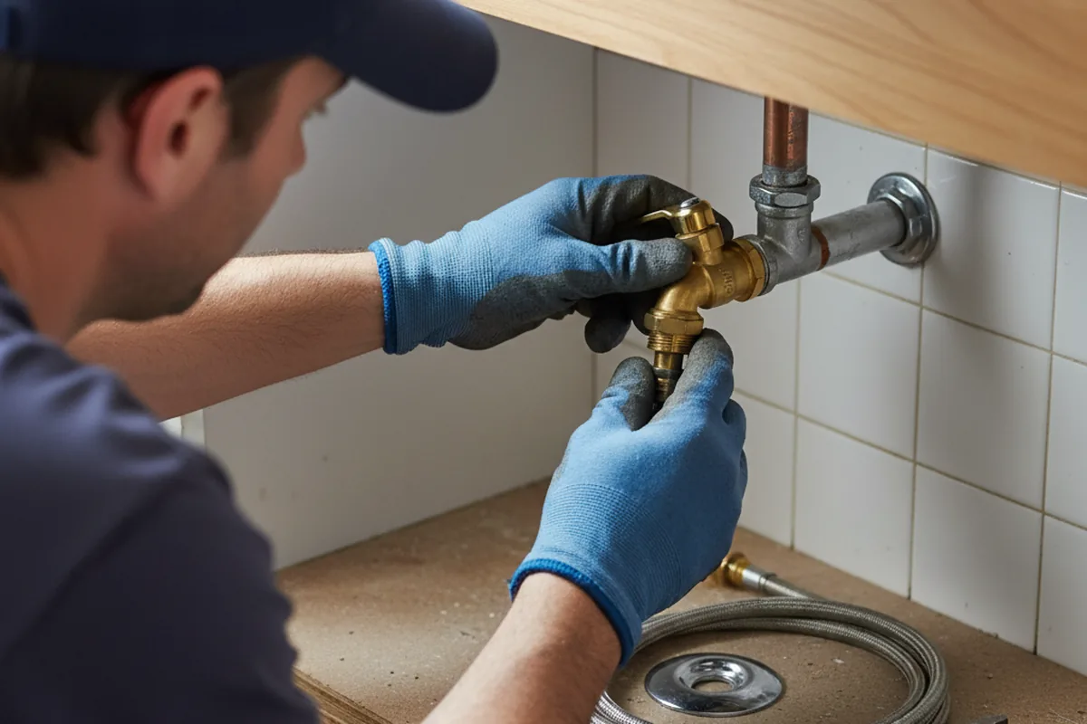 Shutoff valve and fitting work during Repiping in Orange City